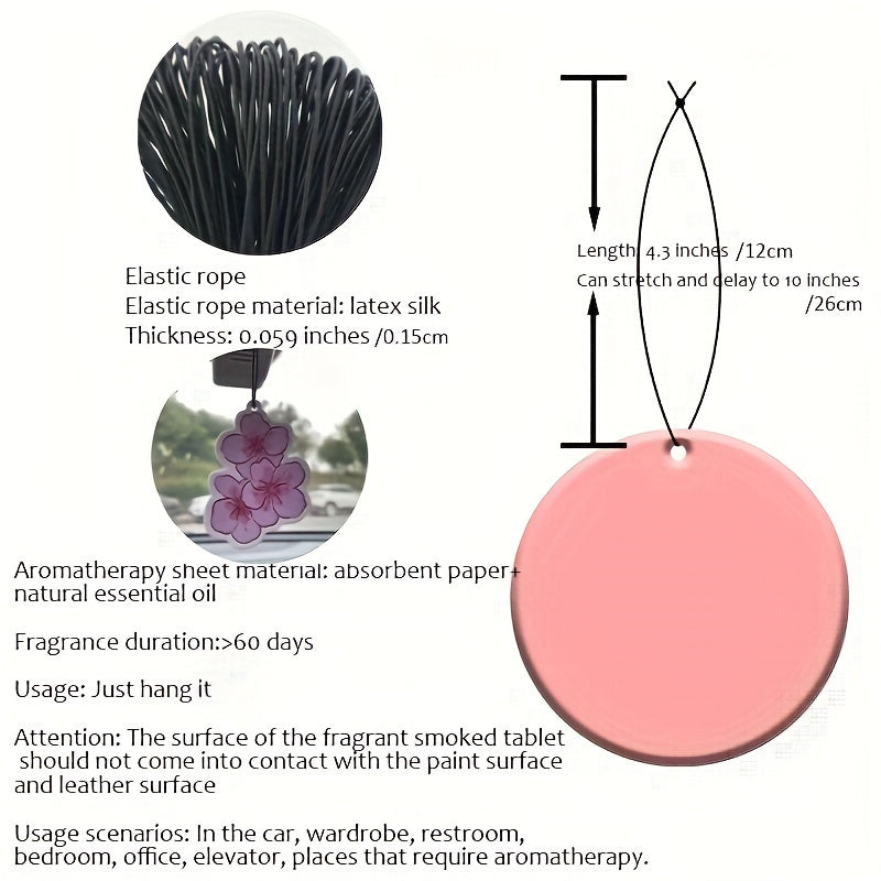 Avtomobil ichki qismi uchun aromaterapiya pendantsiz havo tozalovchi dekorativ osma
