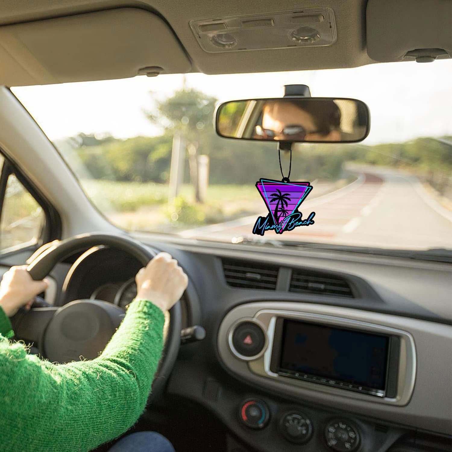 Avtomobil ichki qismi uchun aromaterapiya pendantsiz havo tozalovchi dekorativ osma