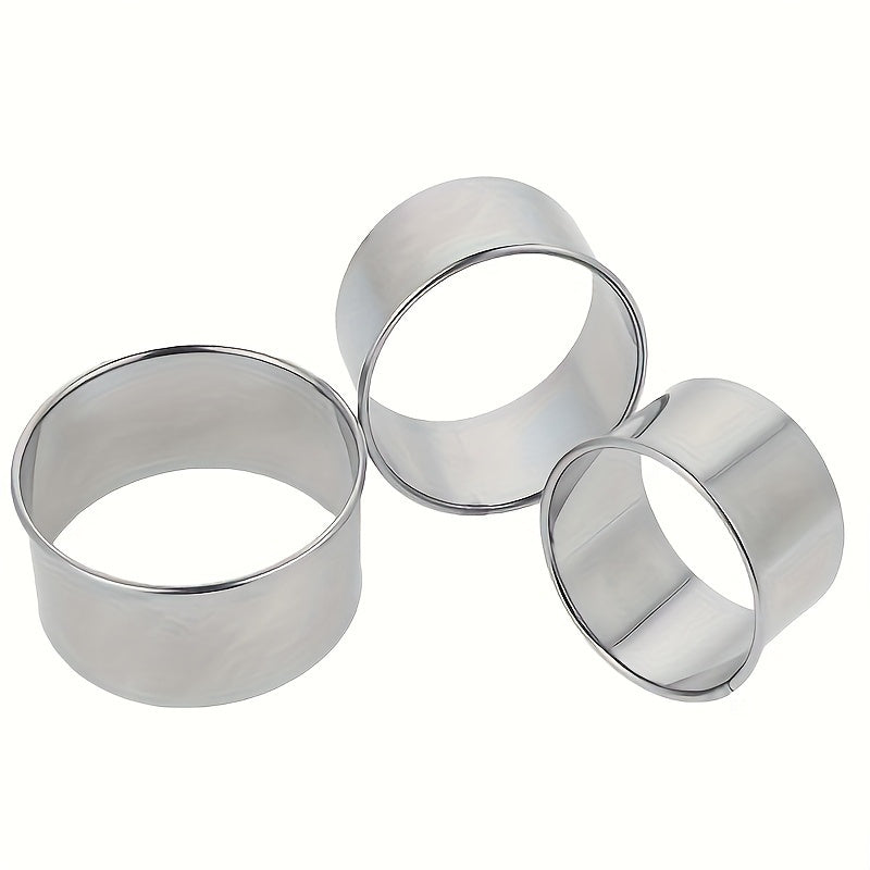Set of 3 Stainless Steel Dumpling Makers with Cookie and Pastry Cutters for Baking