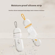 Organizador portátil de pastillas con 3 compartimentos, almacenamiento de medicinas de viaje, a prueba de agua