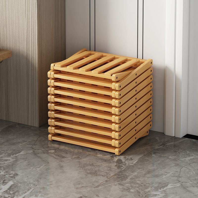 Bamboo Folding Shoe Rack for Small Apartments Multi-Layer Storage