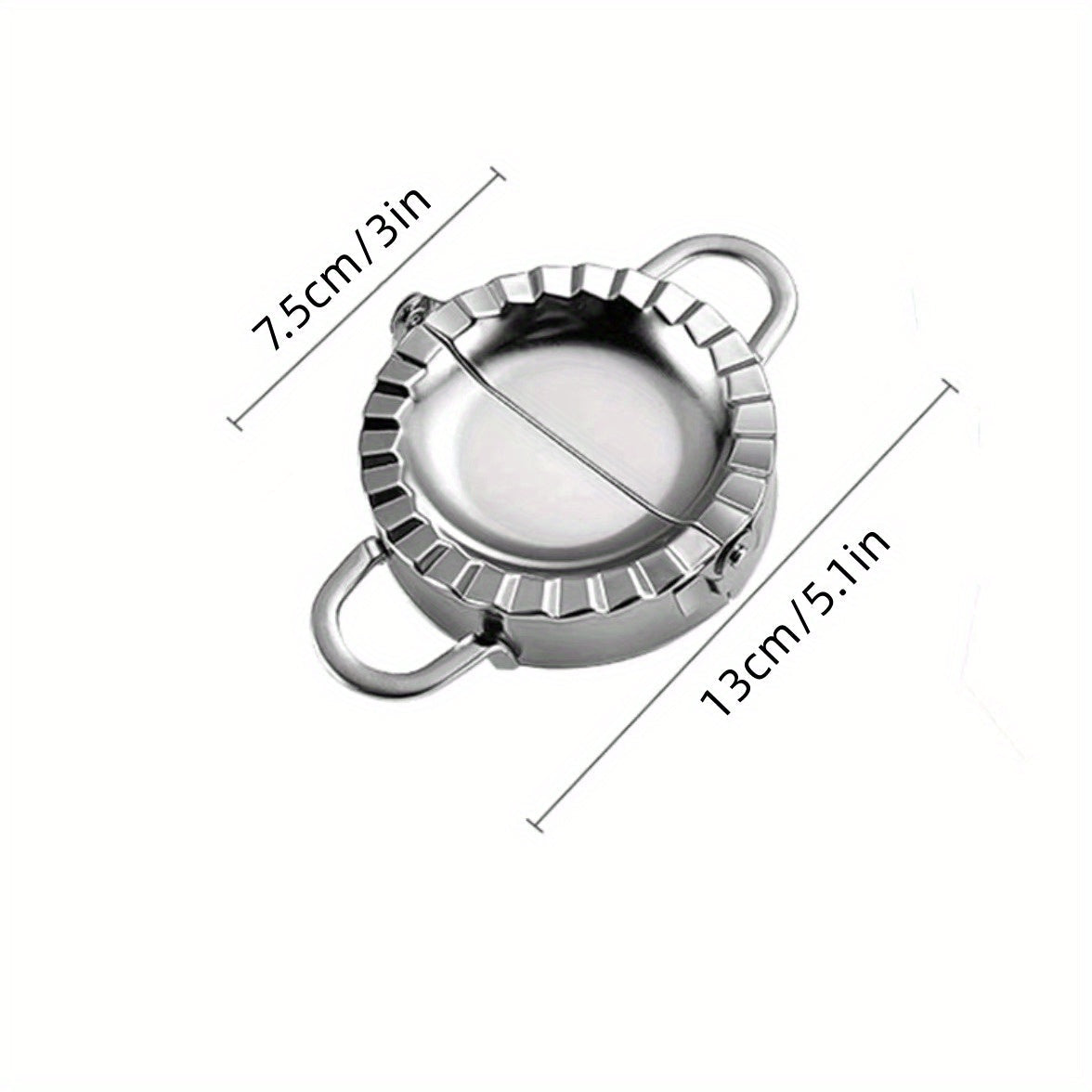 Herramienta de molde para dumplings de acero inoxidable para hacer dumplings caseros fácilmente