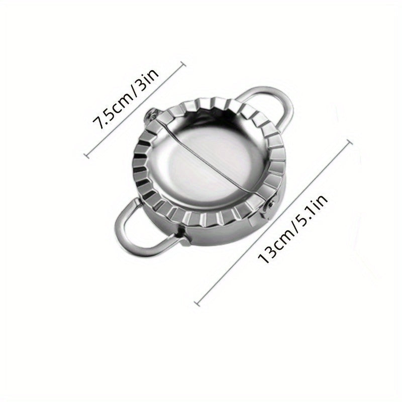 Herramienta de molde para dumplings de acero inoxidable para hacer dumplings caseros fácilmente