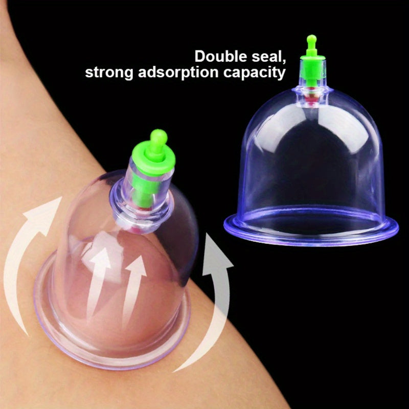 12-Piece Vacuum Cupping Therapy Set for All Skin Types Massage and Personal Care