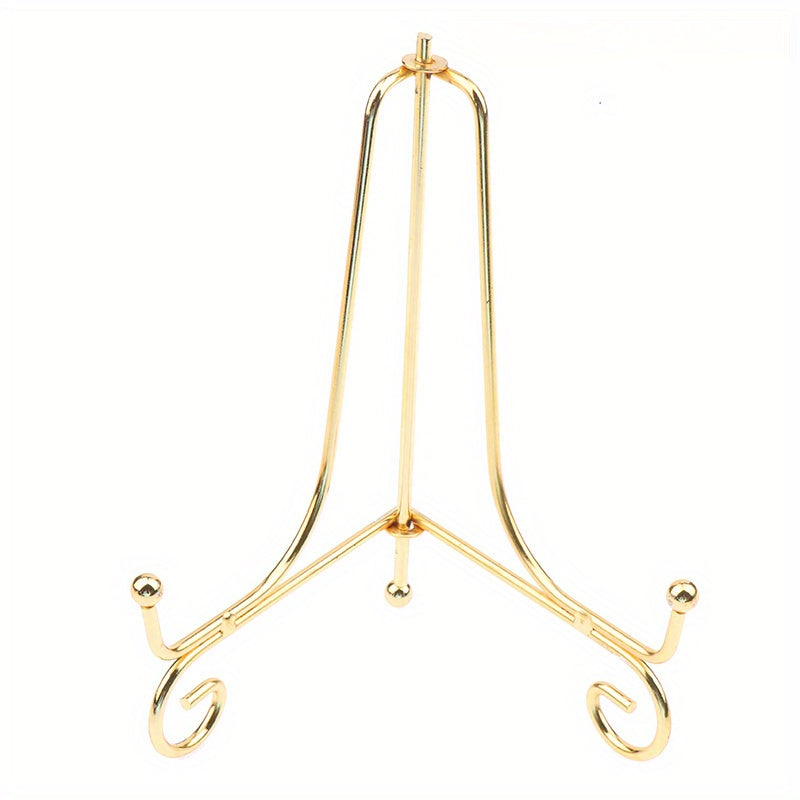 Set of 3 Classic Metal Display Easels for Photos, Plates, and Art