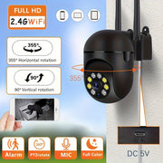 WiFi Security Camera with AI Motion Detection Floodlight Two-Way Audio Night Vision HD Surveillance