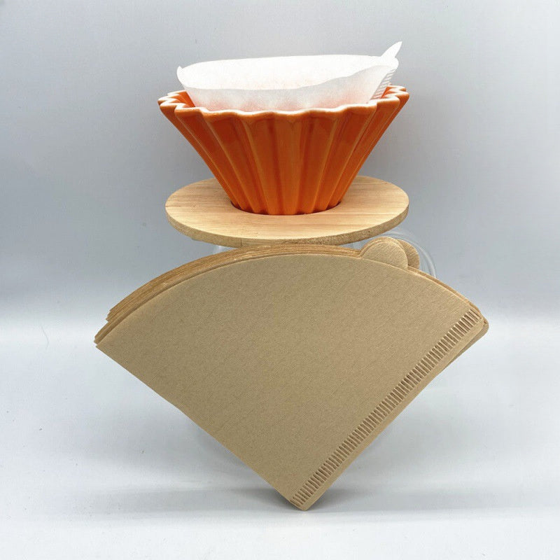 50/100 Pcs Unbleached Paper Coffee Filters for Pour Over Drip Brewing