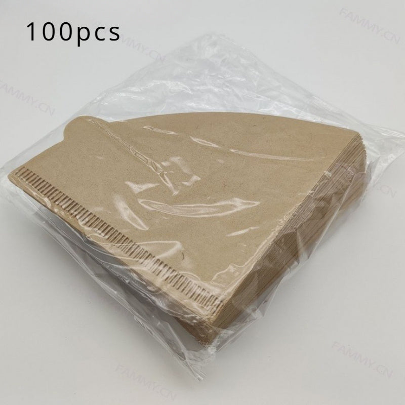 50/100 Pcs Unbleached Paper Coffee Filters for Pour Over Drip Brewing