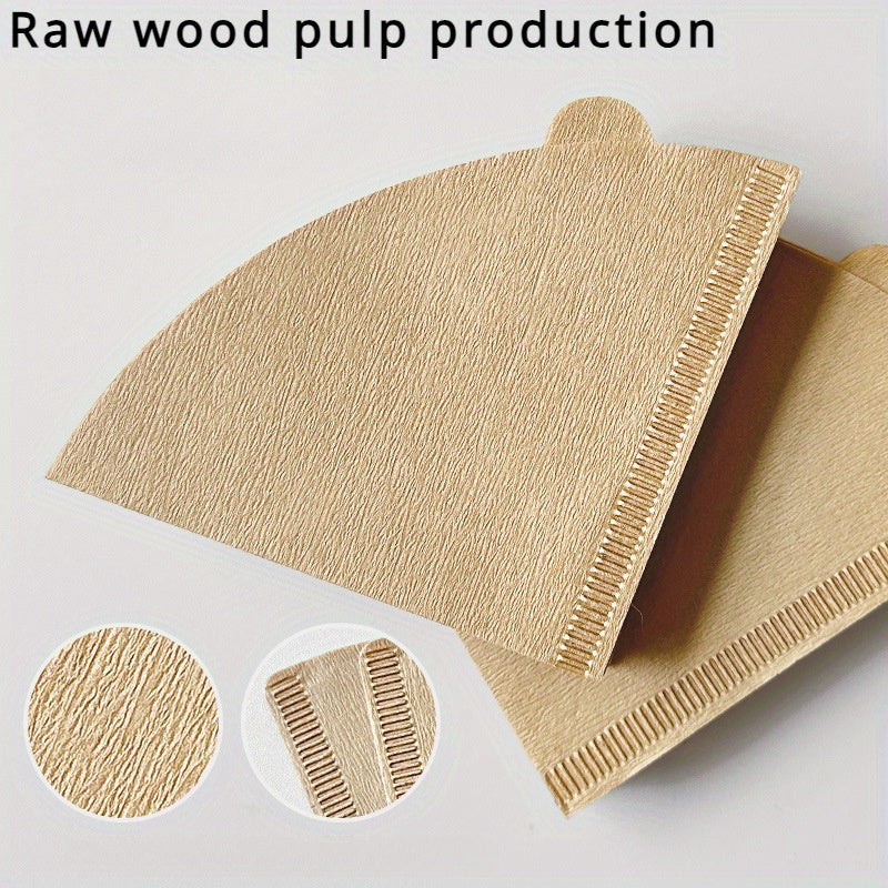 50/100 Pcs Unbleached Paper Coffee Filters for Pour Over Drip Brewing