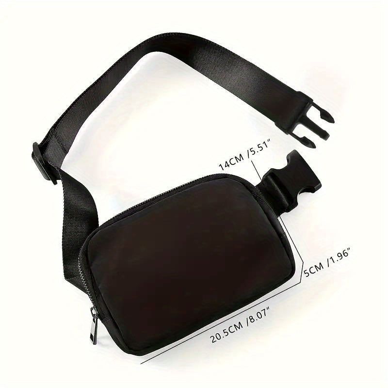 Waterproof Nylon Chest Bag with Adjustable Waist Strap for Sports and Travel