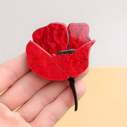 Minimalist Acrylic Flower Brooch Pin for Women and Men Floral Corsage Jewelry