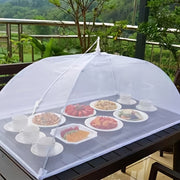 Foldable Washable White Mesh Food Cover Tent for Picnics BBQs and Parties