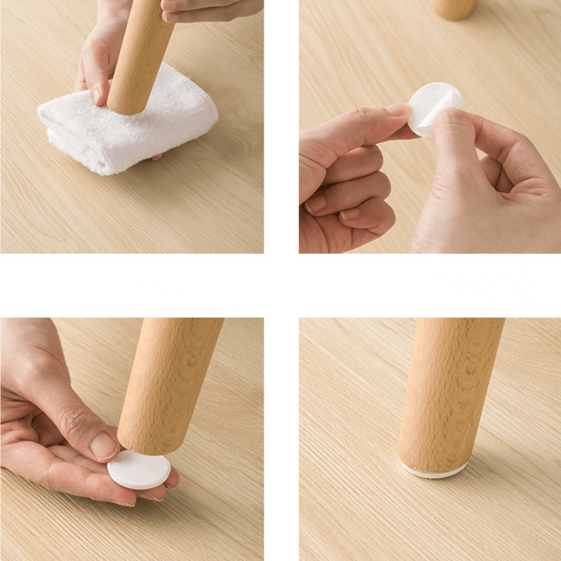 8 ta Stul Oyoq Qopqog'i To'plami - Uzoq muddatli va Jim Mebelni Himoya Qiluvchi Qopqoq