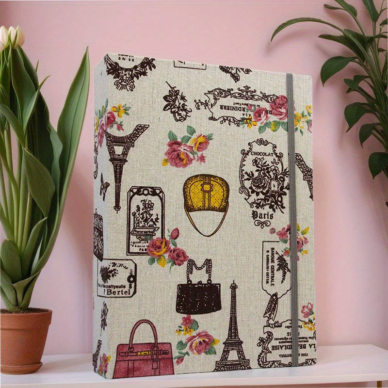 15.24cm x 100 Pocket Cloth Photo Album with Lanyard for Memories and Gifts