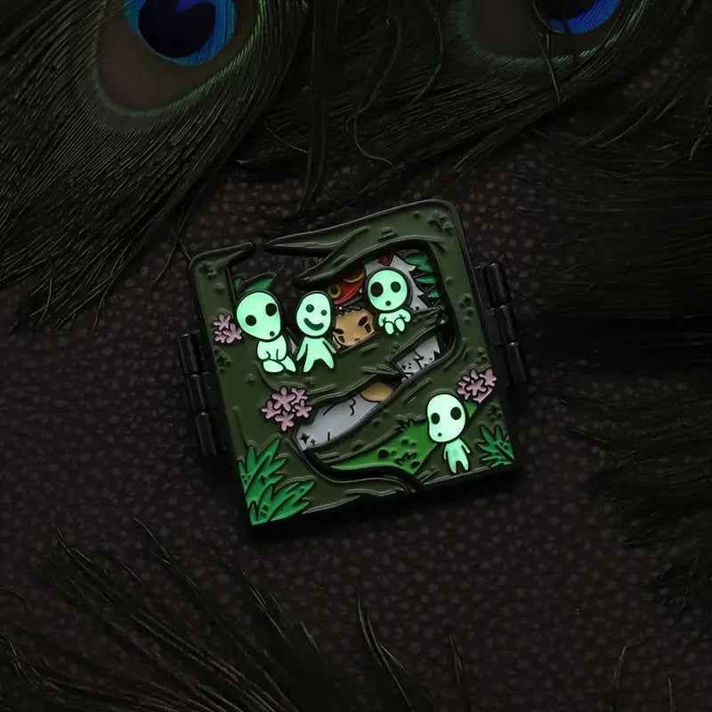 Anime Character Enamel Pin Edgy Punk Metal Brooch for Backpacks Clothing Accessories