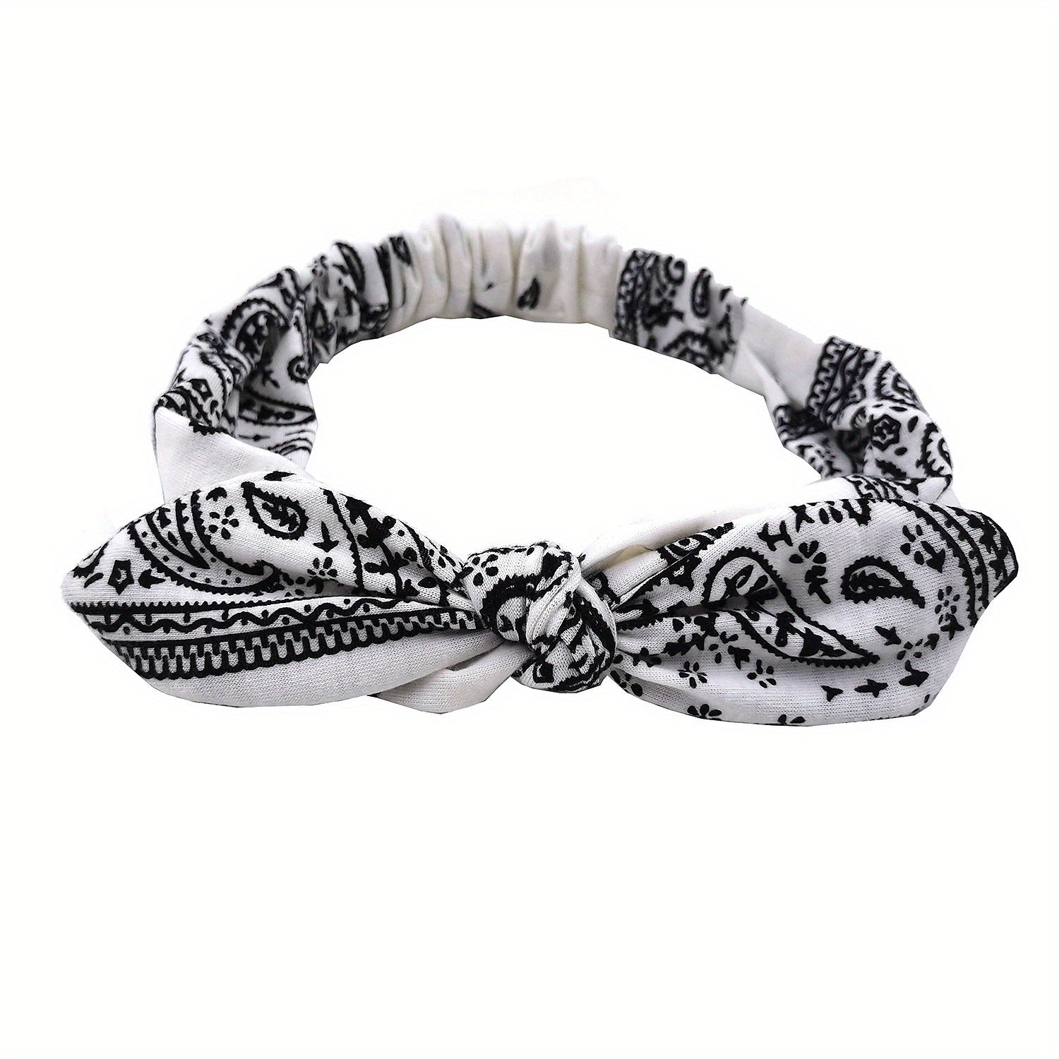 Women's Knitted Bohemian Moon and Stars Headband Elastic Hair Accessory