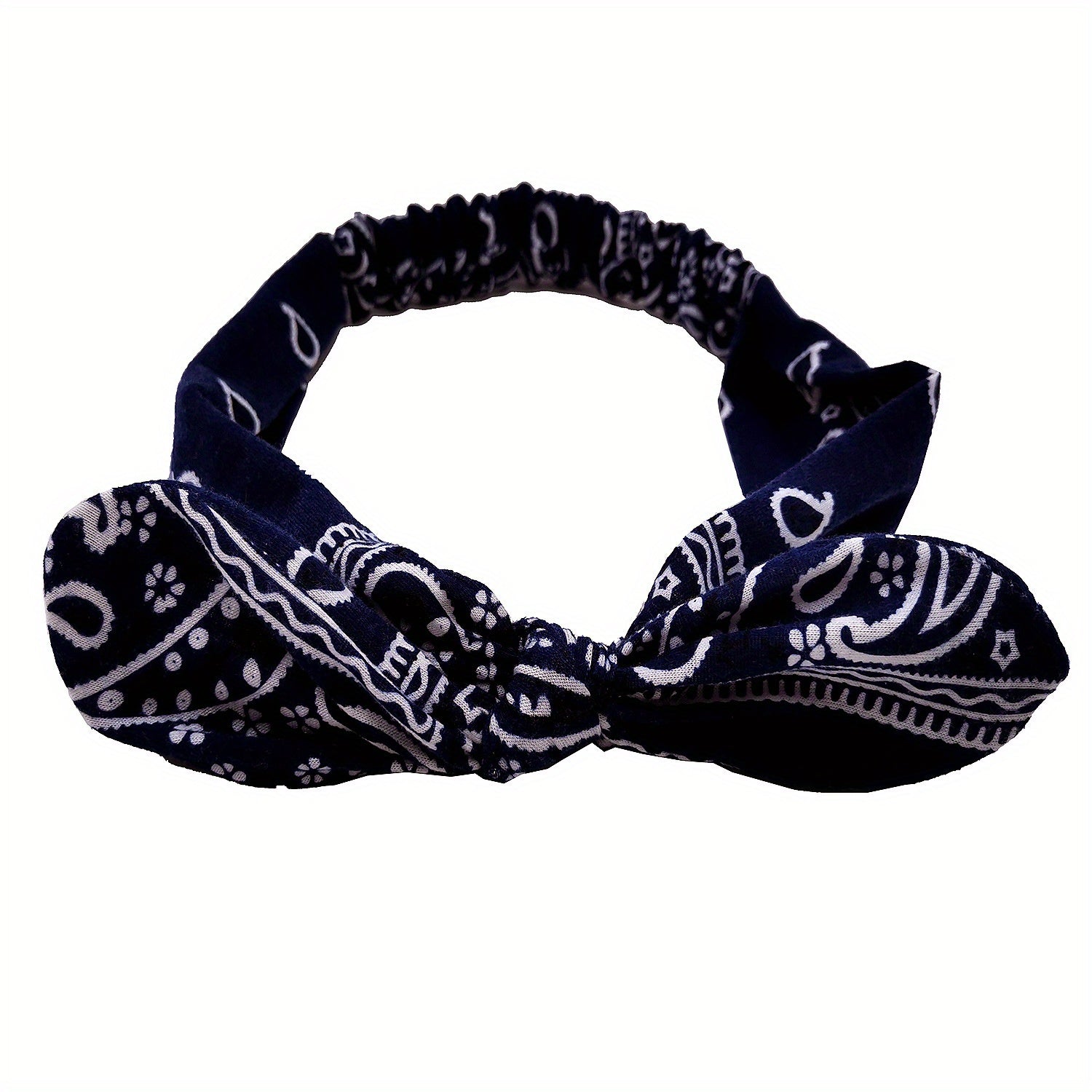 Women's Knitted Bohemian Moon and Stars Headband Elastic Hair Accessory