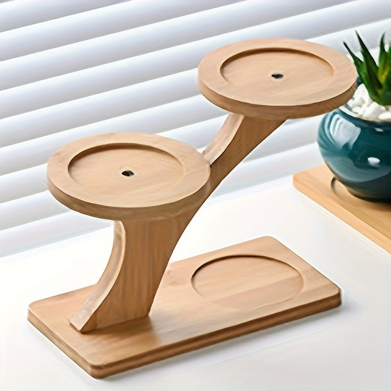 Multifunctional Bamboo Plant Stand for Succulents and Potted Plants Home Office Balcony Decor