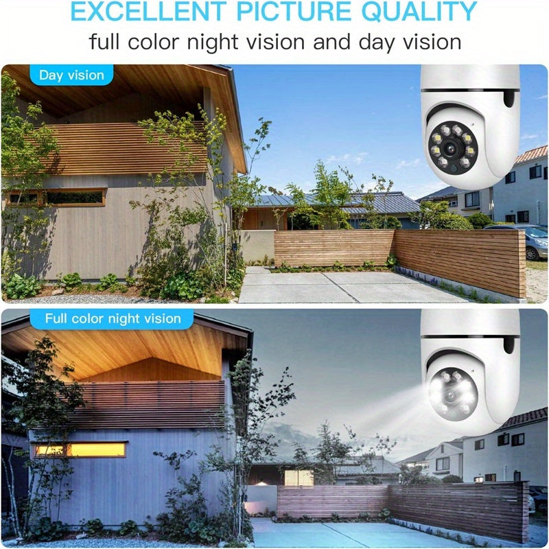 1080p HD Indoor Outdoor Security Camera with Color Night Vision 2-Way Audio PTZ Motion Tracking
