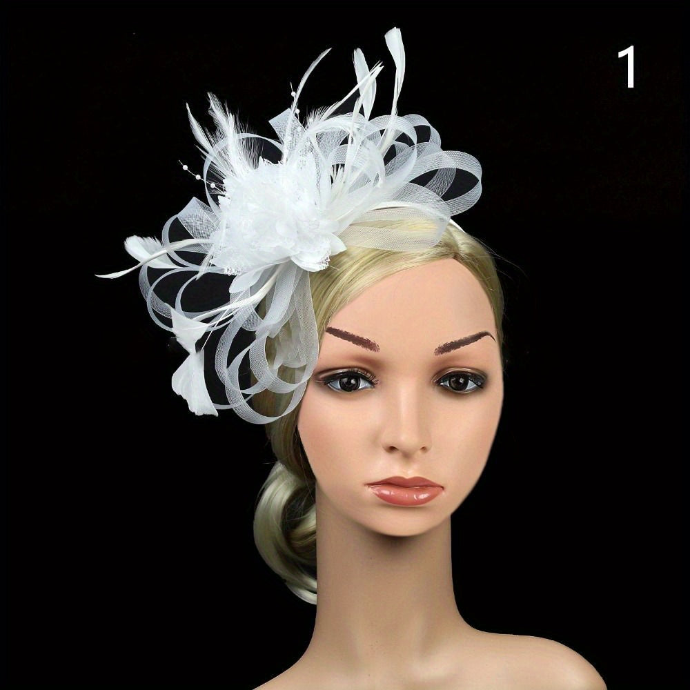 Vintage to'y bosh kiyimi, to'y gullari bilan bezatilgan tizzali soch qopqog'i, to'ylar va partiyalar uchun