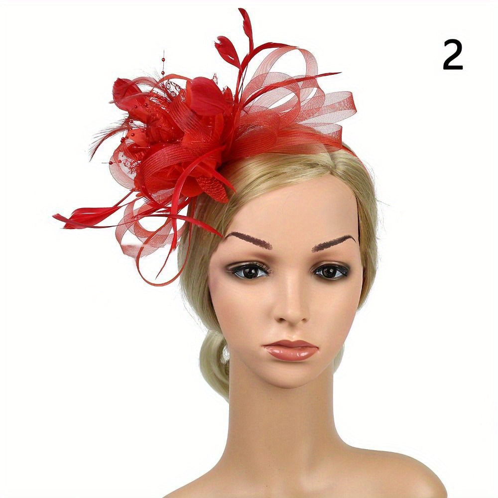 Vintage to'y bosh kiyimi, to'y gullari bilan bezatilgan tizzali soch qopqog'i, to'ylar va partiyalar uchun