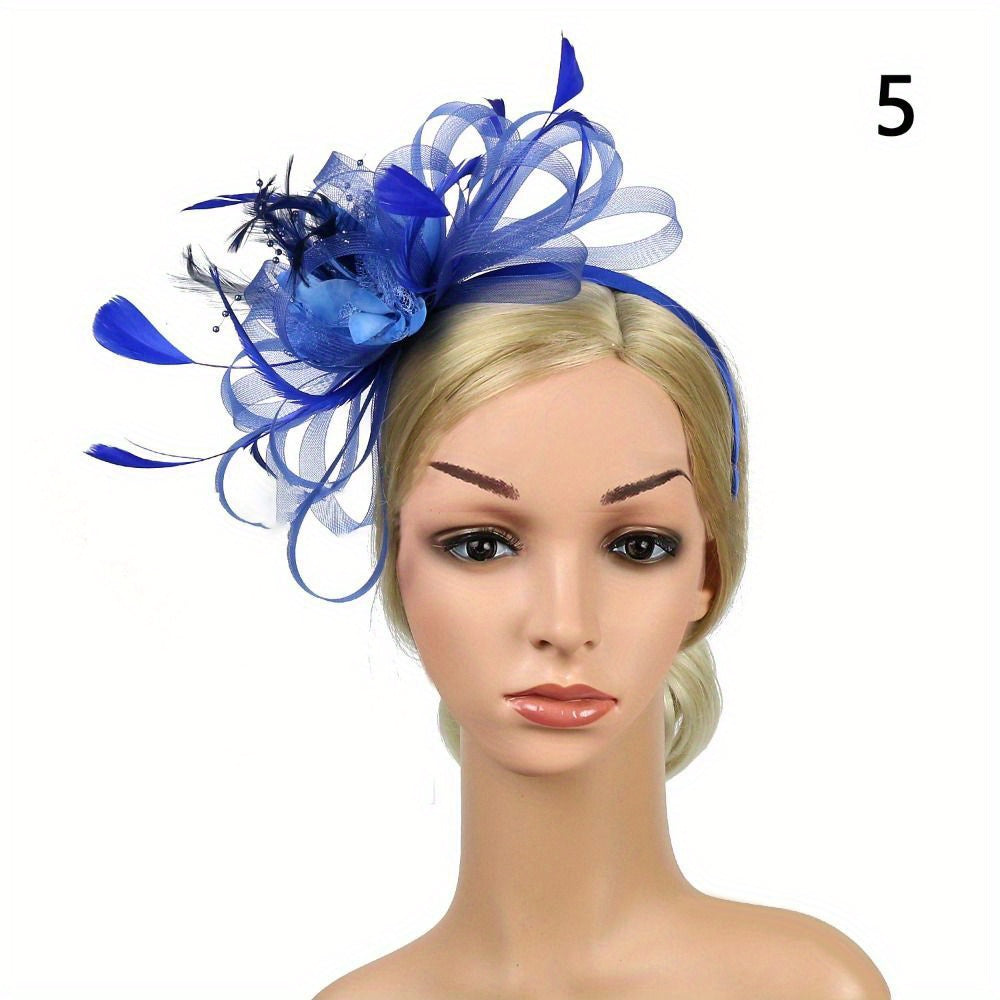 Vintage to'y bosh kiyimi, to'y gullari bilan bezatilgan tizzali soch qopqog'i, to'ylar va partiyalar uchun