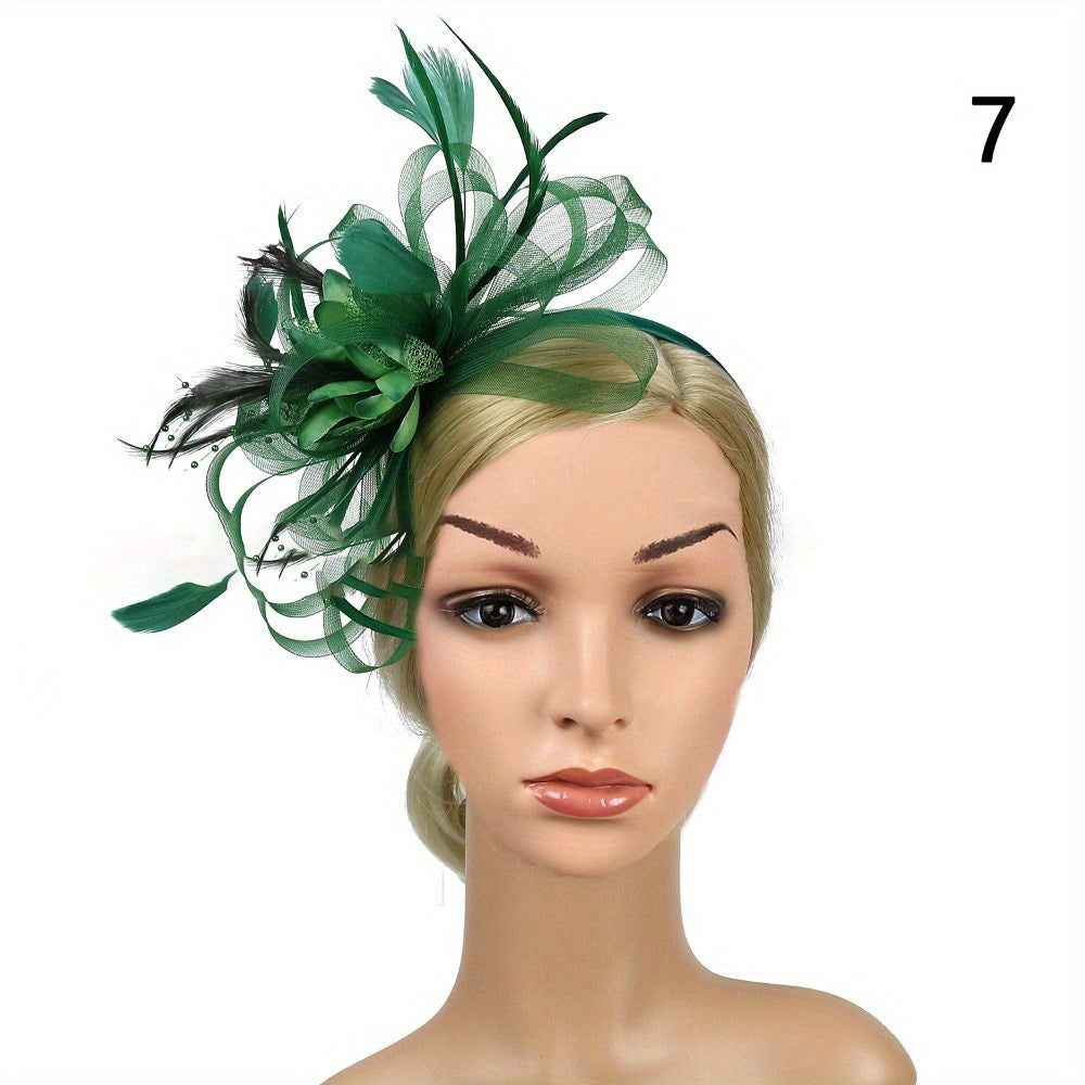 Vintage to'y bosh kiyimi, to'y gullari bilan bezatilgan tizzali soch qopqog'i, to'ylar va partiyalar uchun