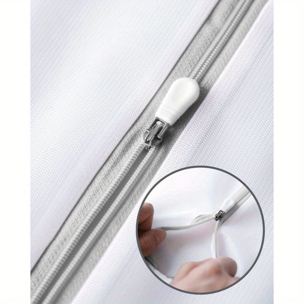 Juego de tres bolsas de malla para ropa delicada con cierre de cremallera