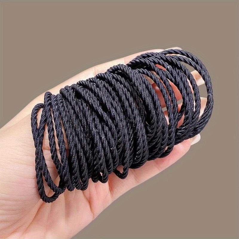 100 Seamless Elastic Hair Ties for Women Girls Non-Slip Soft Knit Ponytail Holders