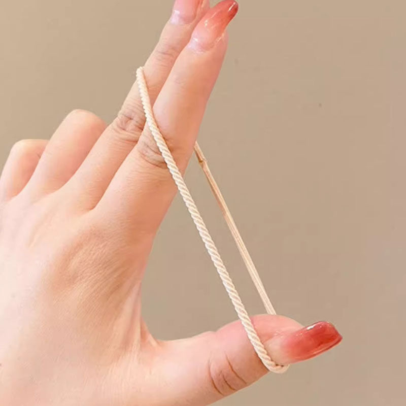 100 бесшовных эластичных резинок для волос для женщин и девочек, нескользящие, мягкие вязаные резинки для хвостика