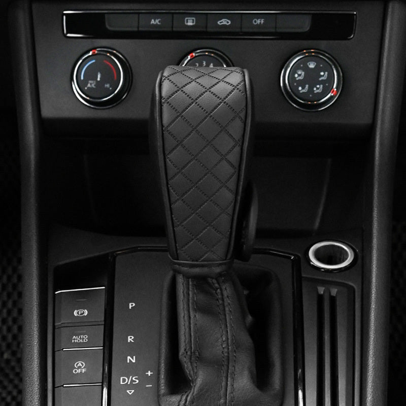 Universal avtomobil g'ildirak shifteri qopqog'i PU charm, sirpanishga qarshi, avtomobil aksessuarlari