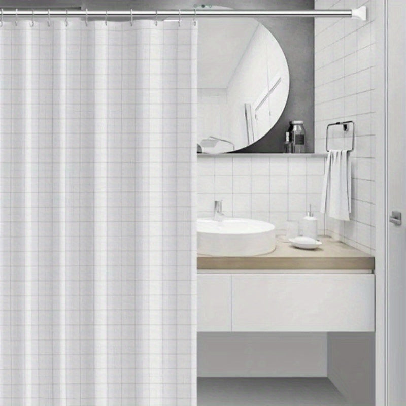 Barra de cortina telescópica de acero inoxidable para edades de 12 a 14 baño balcón colgar ropa