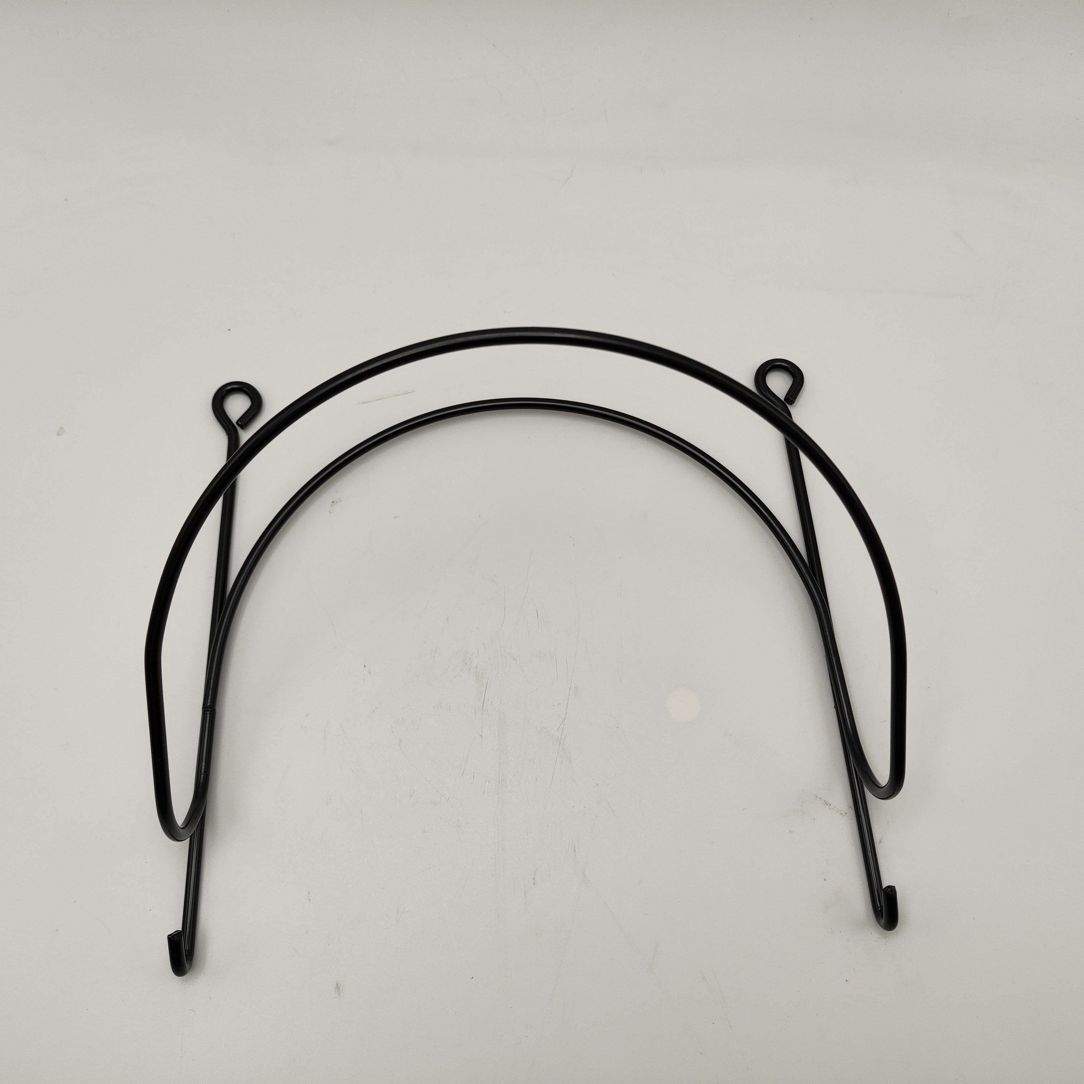 Wall Mounted Wrought Iron Towel Rack Set with 2 Transparent Hooks for Modern Home Decor