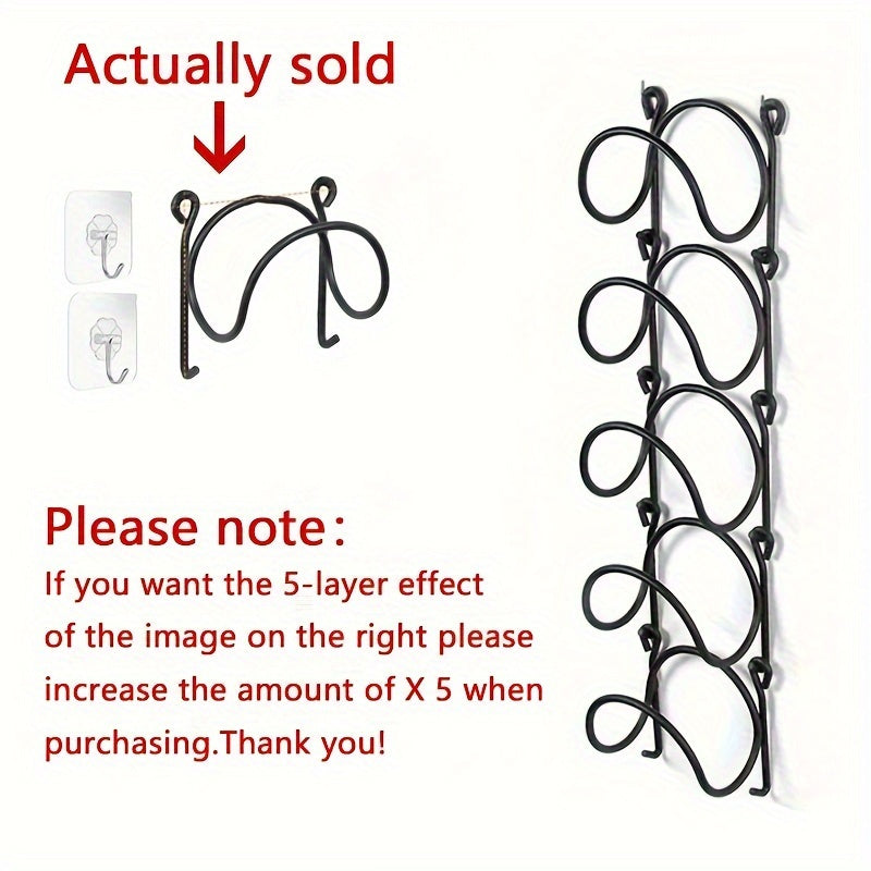 Wall Mounted Wrought Iron Towel Rack Set with 2 Transparent Hooks for Modern Home Decor