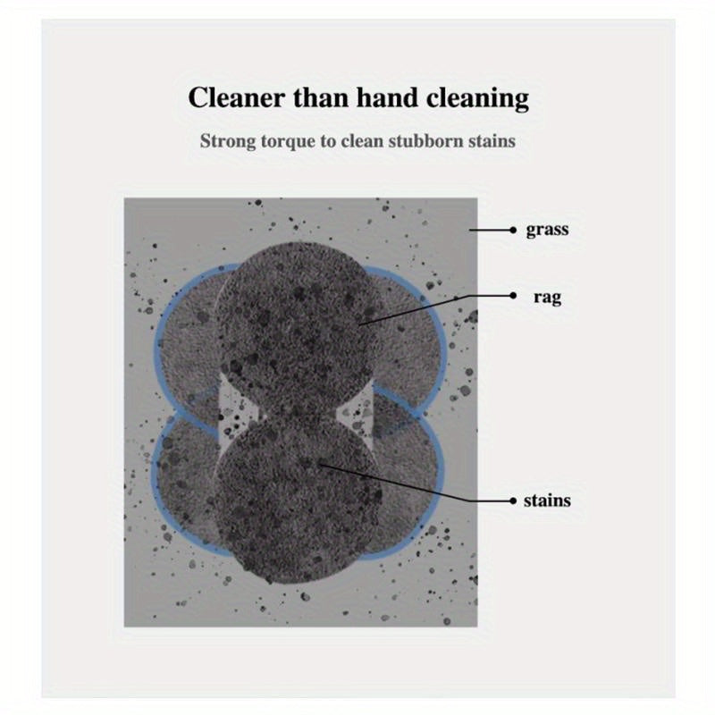 12-Pack Microfiber Mop Pads for Robotic Window Cleaners Floor Cleaning Machine Washable