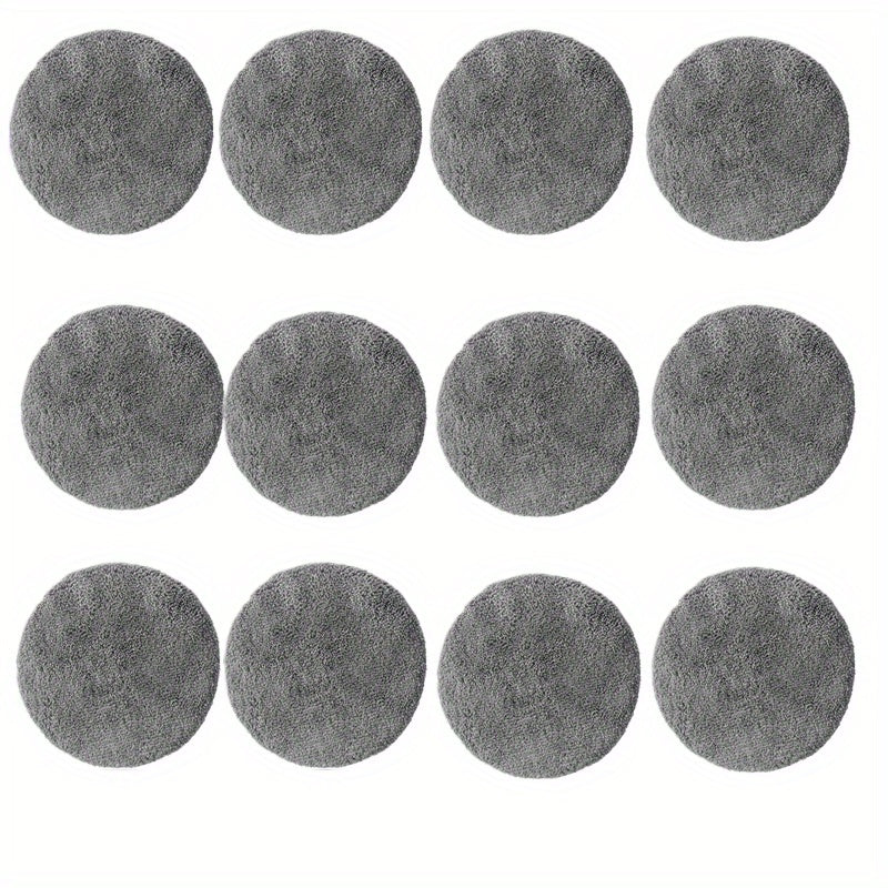 12-Pack Microfiber Mop Pads for Robotic Window Cleaners Floor Cleaning Machine Washable