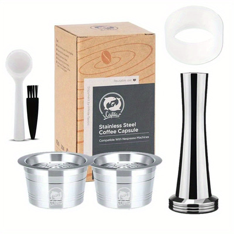 Filtro de café de acero inoxidable para máquinas de espresso reutilizable y duradero