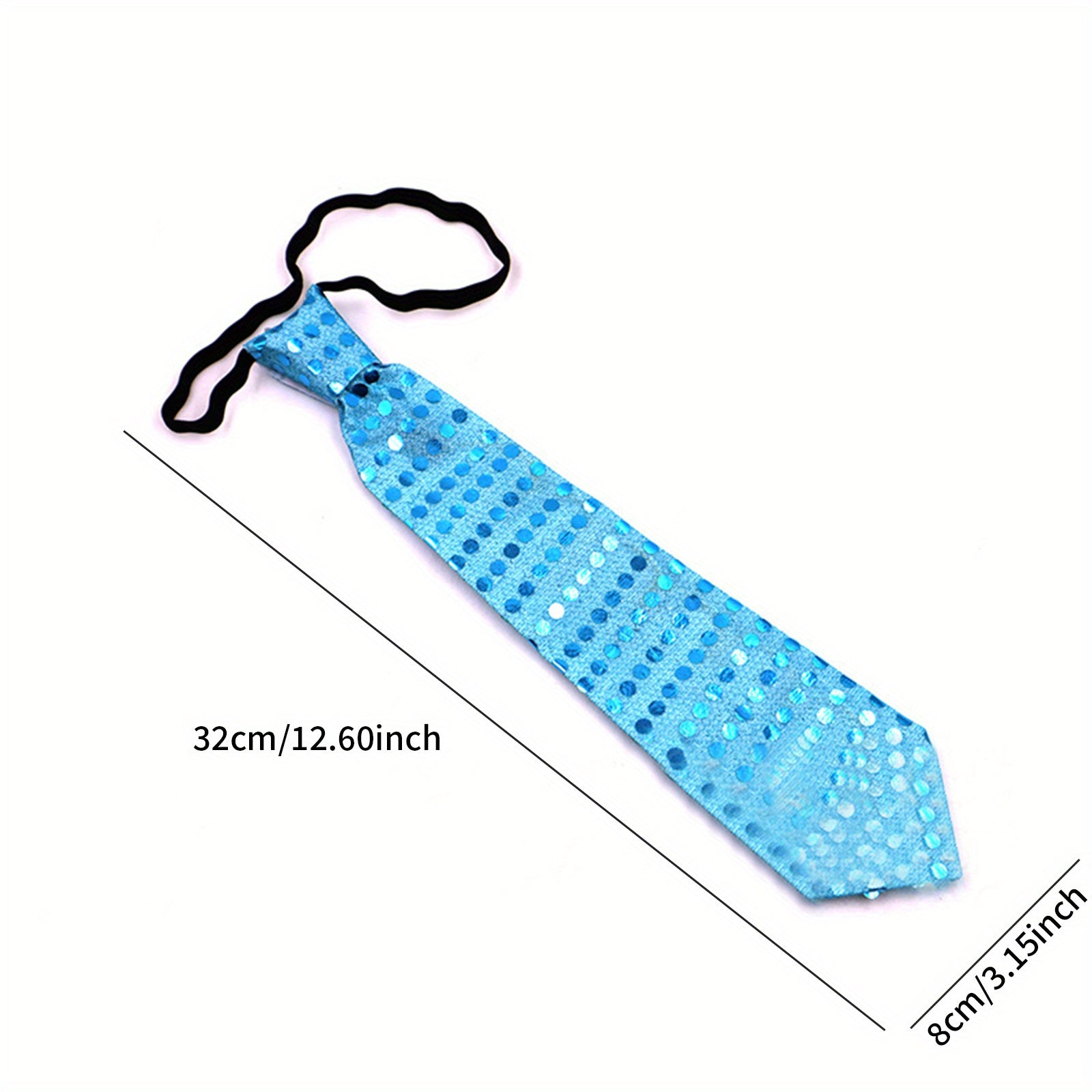 Yigitlar uchun LED chiroqli kravatska, tugma batareyalari bilan, kechki va bayram tadbirlari uchun