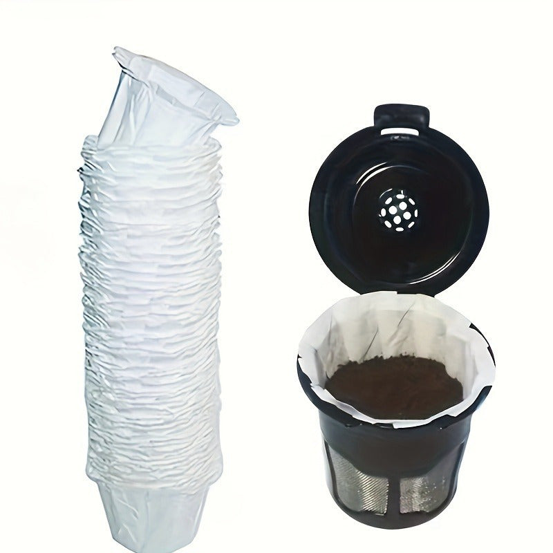 50 ta paket foydalaniladigan qahva filtrlari, bitta xizmat uchun qahva tayyorlash mashinalari uchun