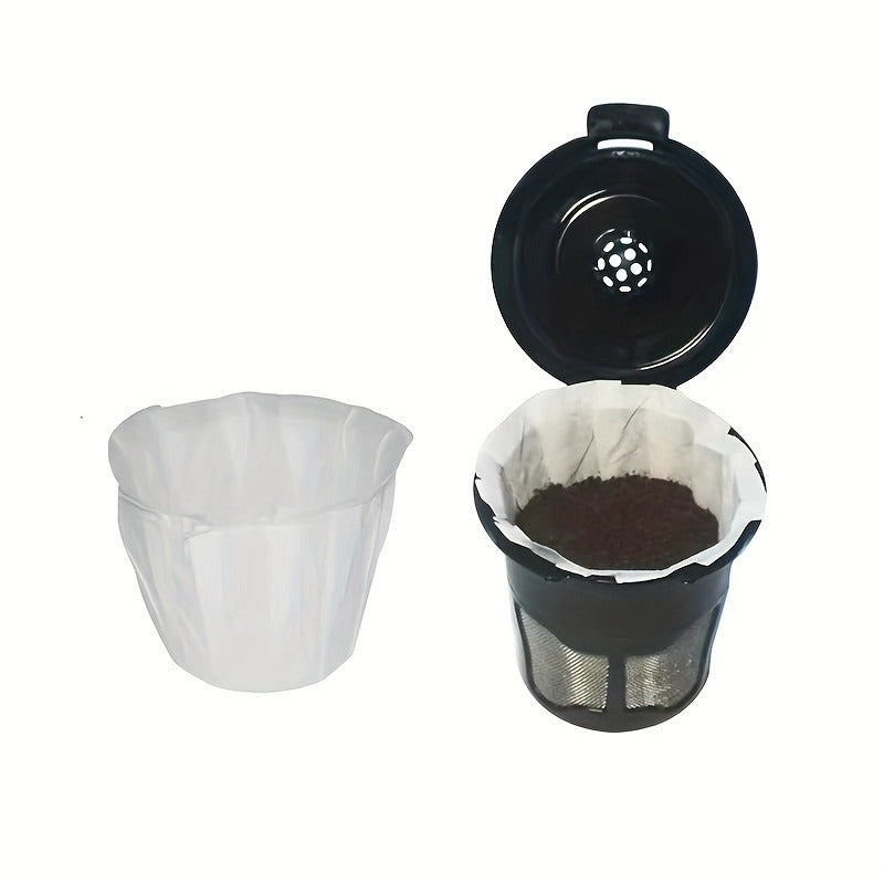 50 ta paket foydalaniladigan qahva filtrlari, bitta xizmat uchun qahva tayyorlash mashinalari uchun