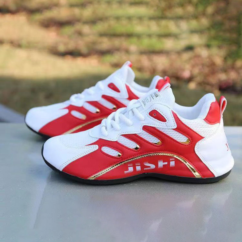 Men's Road Running Shoes Geometric Pattern Breathable Mesh Rubber Sole Outdoor Sports