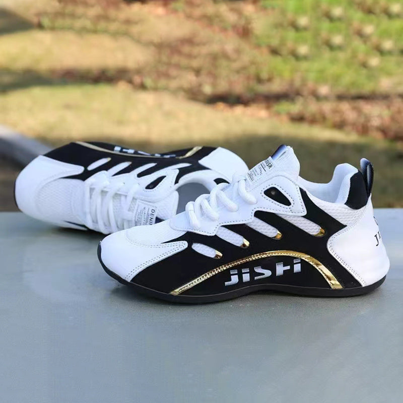 Men's Road Running Shoes Geometric Pattern Breathable Mesh Rubber Sole Outdoor Sports