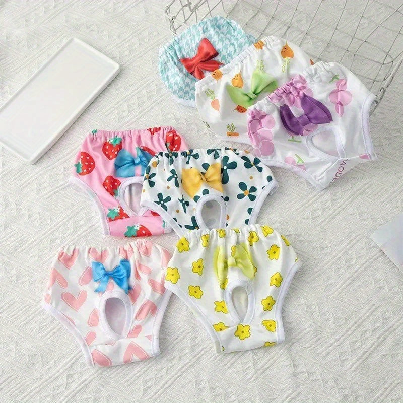 Pañales para perros pantalones menstruales transpirables para perros pequeños panties cómodos para mascotas