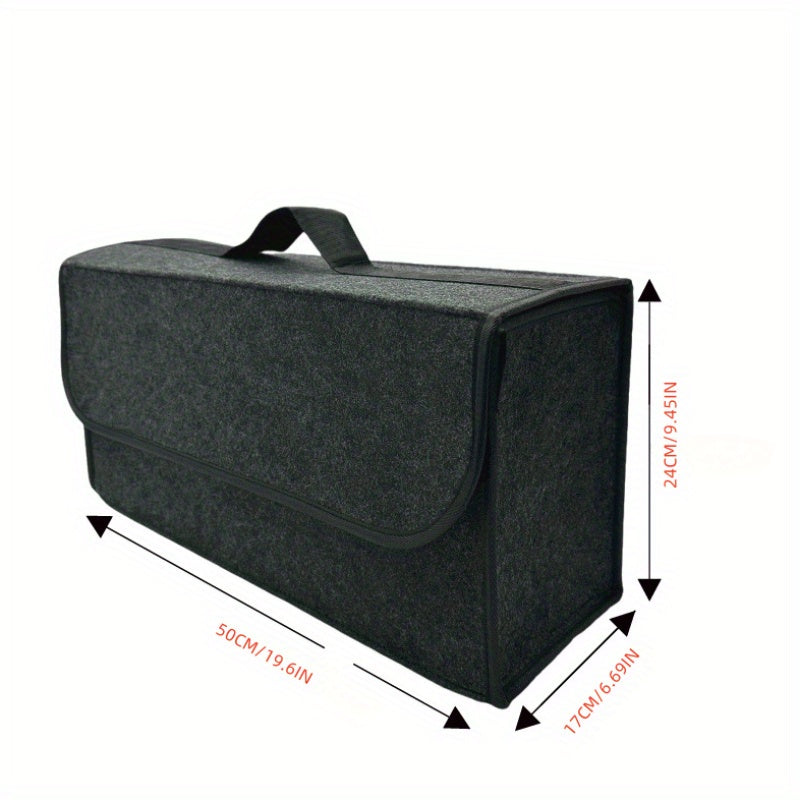 Складная органайзер для багажника автомобиля из войлока, полиэстер, ящик для хранения инструментов и аксессуаров