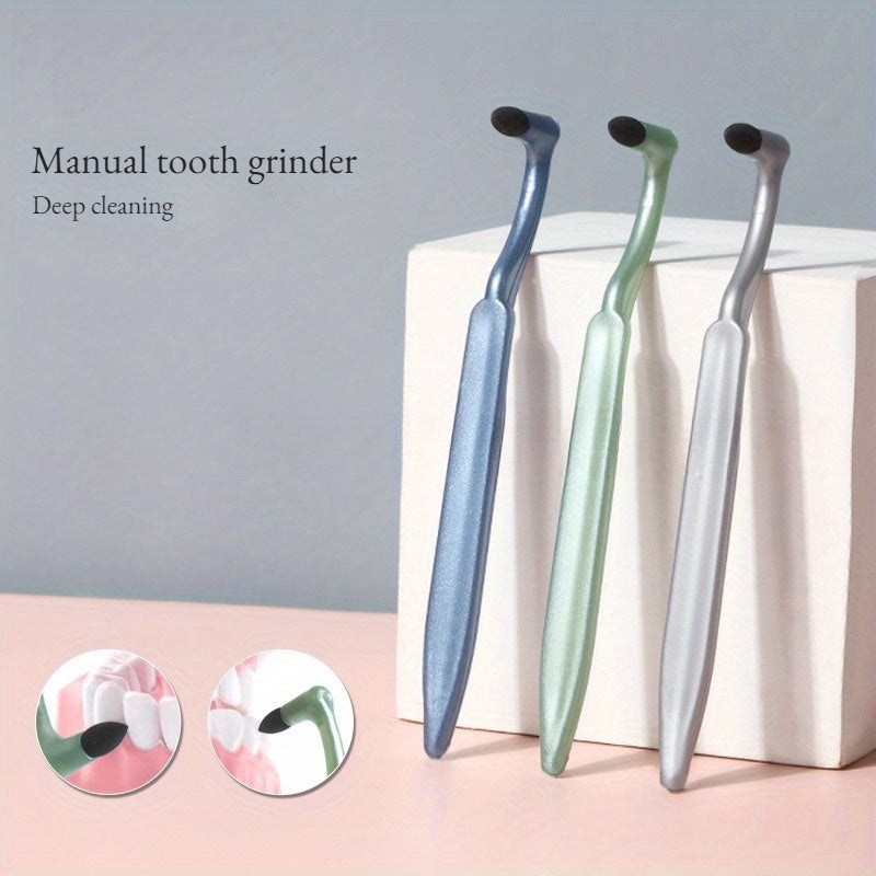 Manual Tooth Grinder Deep Cleaning Soft Eraser Massage Tool