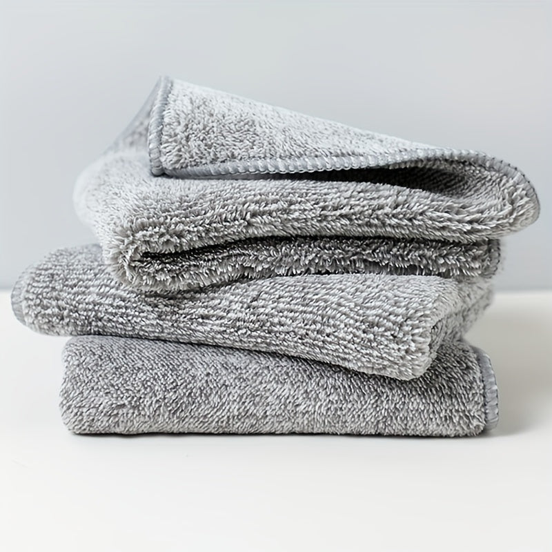 Bamboo Charcoal Dishcloths Set of 6 Reusable Kitchen Cleaning Pads