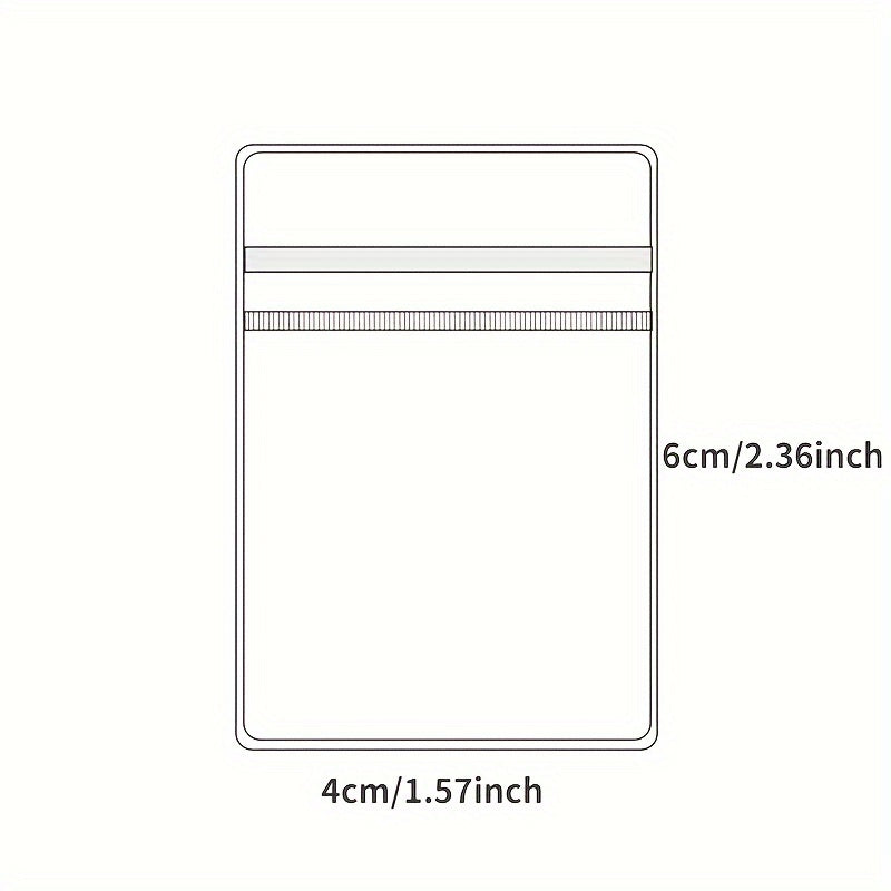 Paquete de 20 bolsas de joyería de PU transparente para organizar anillos, pendientes y collares