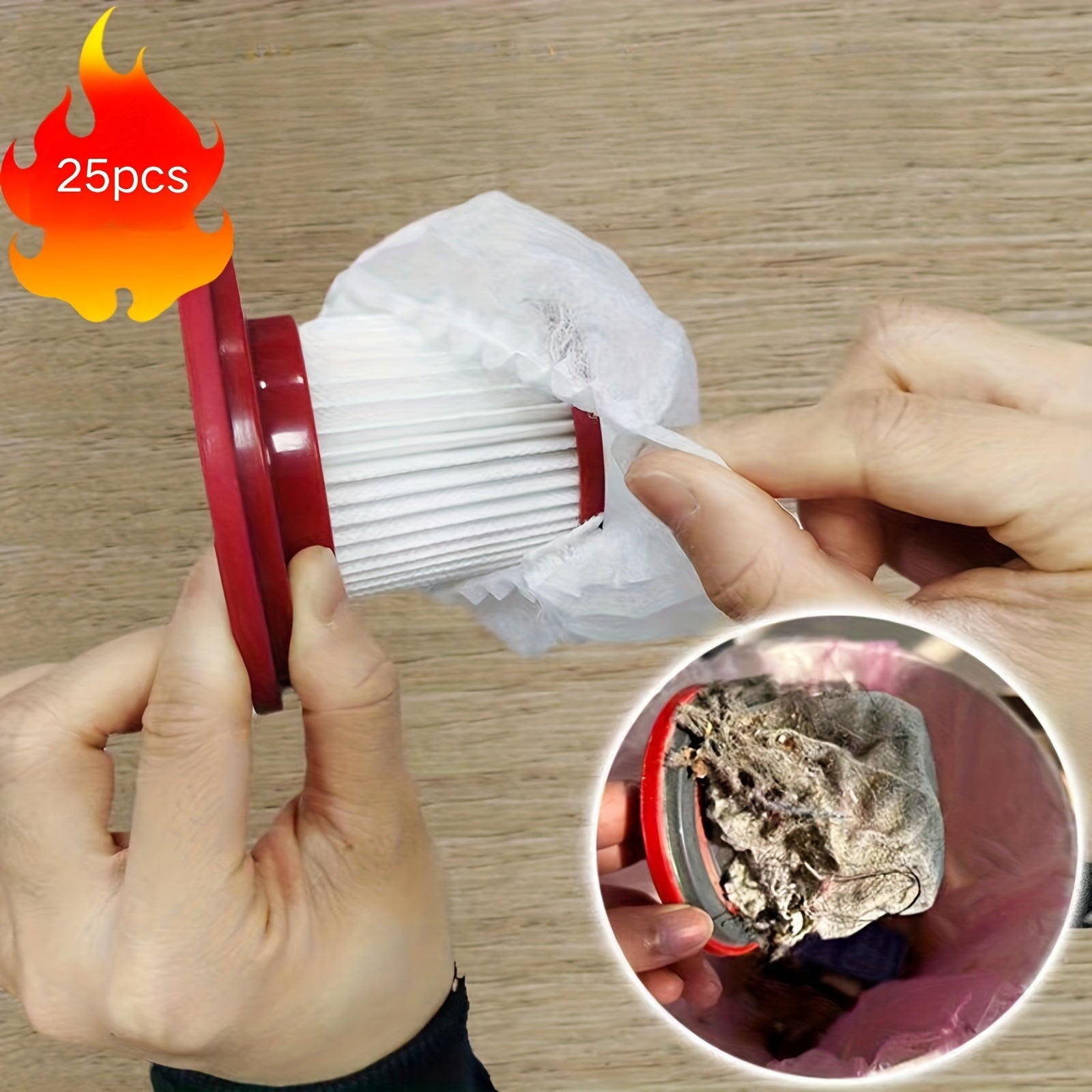 Bir martalik changyutgich filtri almashtirish 10 dona 30 dona no'xta mato aksessuari