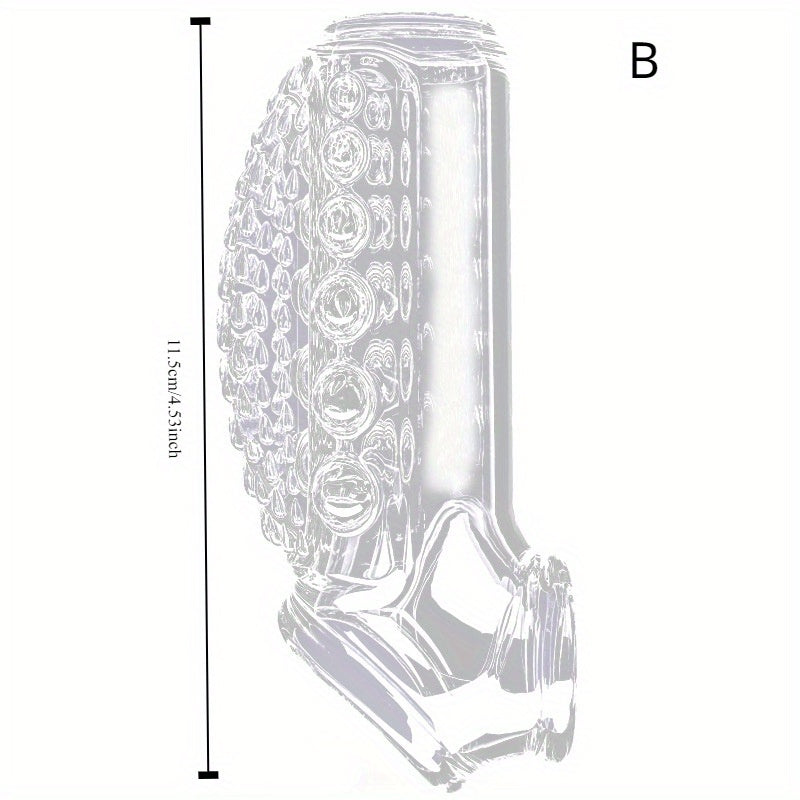 Men's Penis Sleeve, Crystal or Wolf Tooth Style, Reusable, Grainy and Bulging Sensation