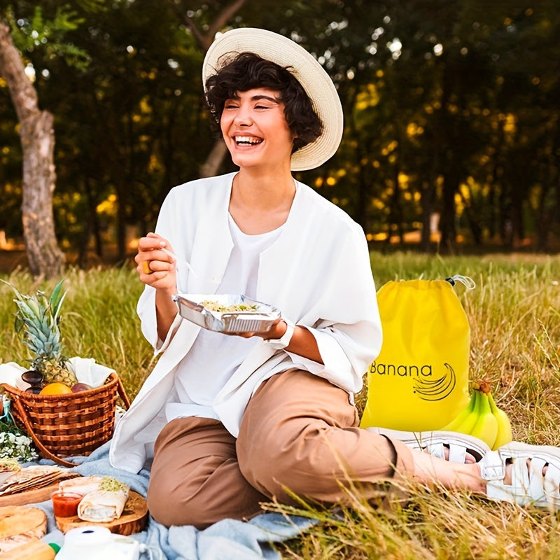 Ushbu mustahkam saqlash sumkasi bilan bananlaringiz va sabzavotlaringizni uzoqroq yangi saqlang. Pishishni oldini olish uchun mo'ljallangan, bu yuvilishi mumkin va engil oshxona tashkilotchisi sizning mahsulotlaringizni saqlashning mukammal usulidir.
